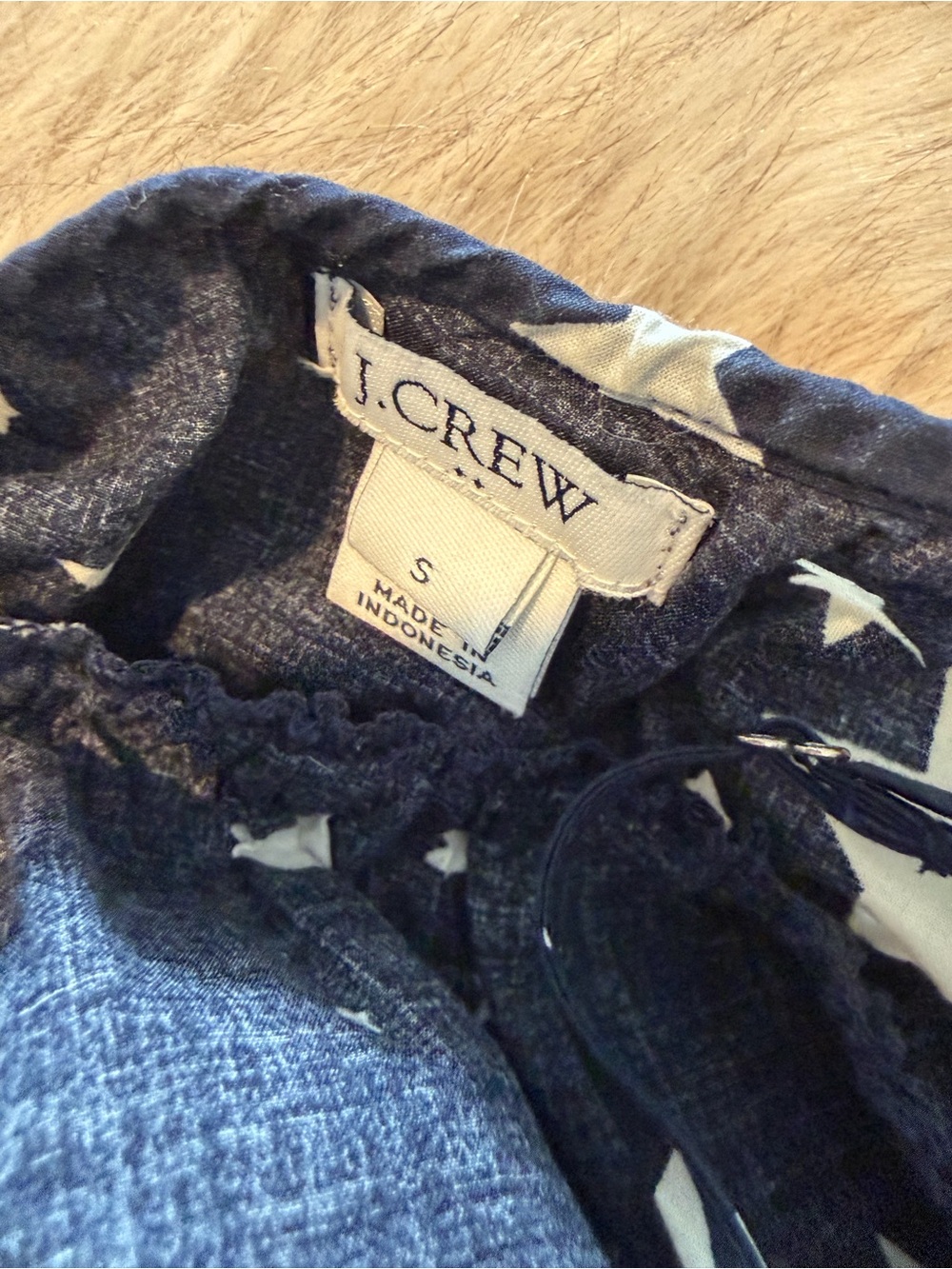 J. Crew Navy Starprint Pajama Cami & Shorts Set - Picture 4 of 5